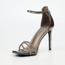 Miss Black Snazz 8 Heel - Pewter footwear Miss Black