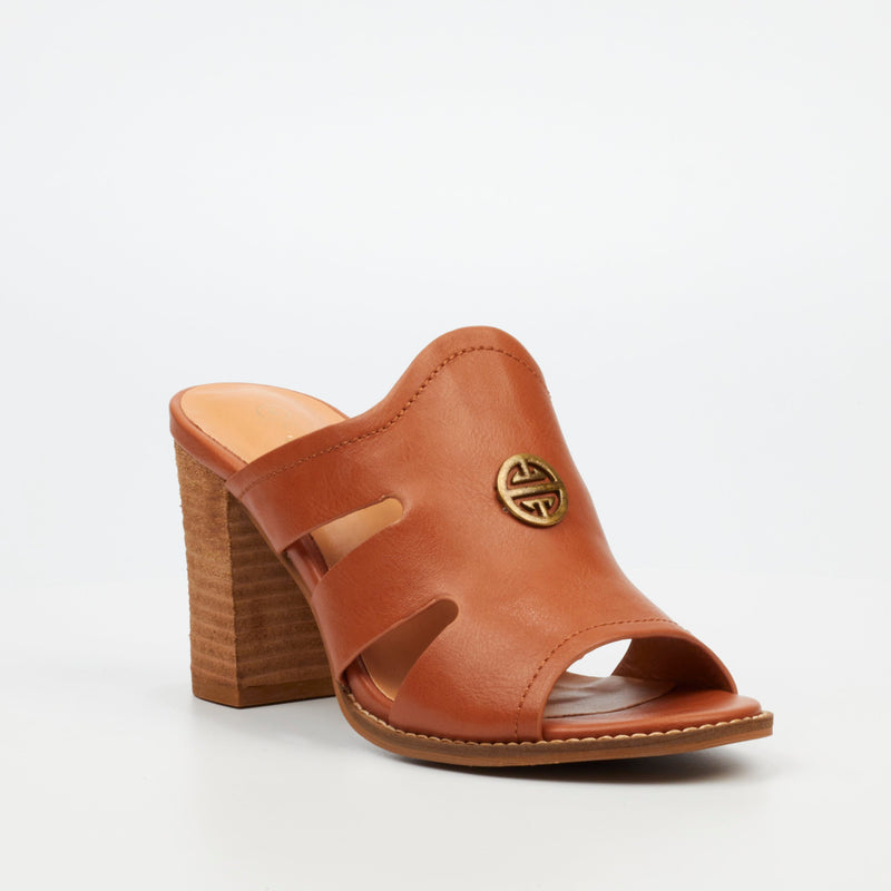 Miss Black Solo 1 Heel - Tan footwear Miss Black   