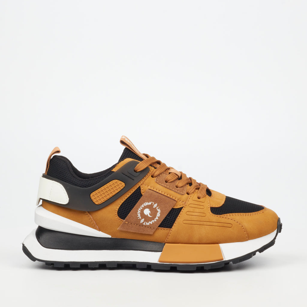 Urbanart Spirex 1 Faux Nubuck / Mesh Sneaker - Tan footwear UBRT