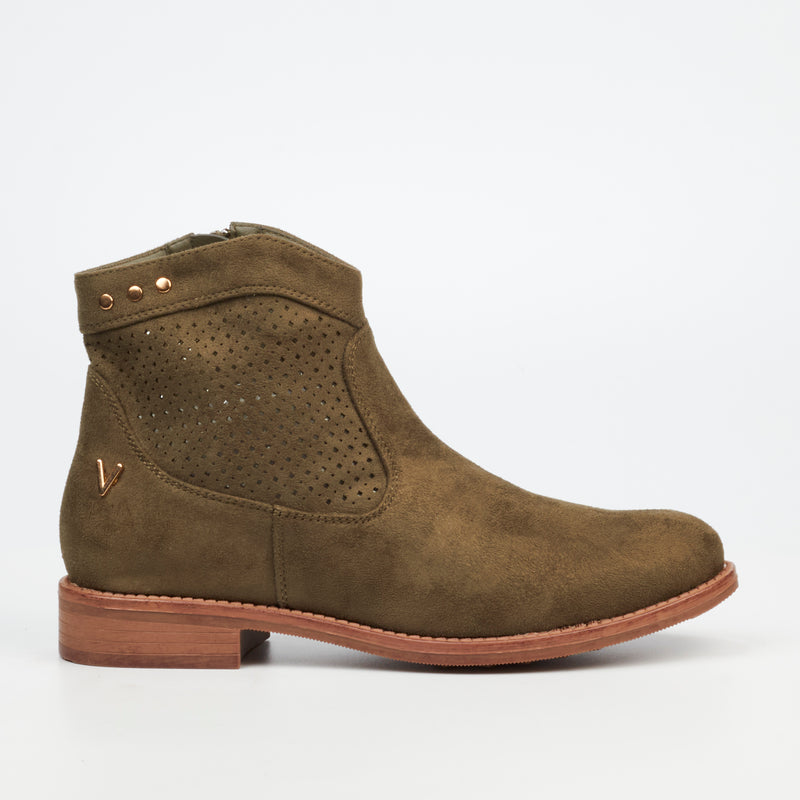 Viabeach Spring 2 Ankle Boot - Olive footwear Viabeach