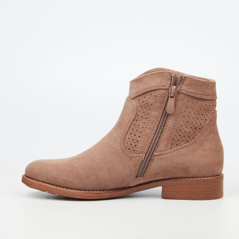 Viabeach Spring 2 Ankle Boot - Taupe footwear Viabeach