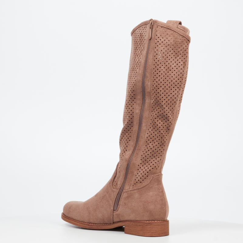 Viabeach Spring 3 High Boot - Taupe footwear Viabeach