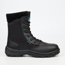 Grittgear Stealth 1 Genuine Smooth Leather / Canvas Ankle Boot - Black