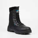 Grittgear Stealth 1 Genuine Smooth Leather / Canvas Ankle Boot - Black