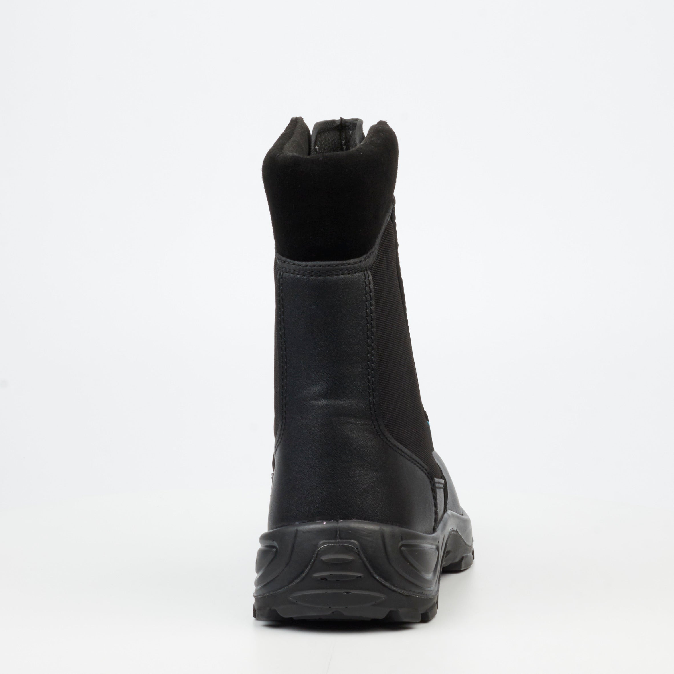 Grittgear Stealth 1 Genuine Smooth Leather / Canvas Ankle Boot - Black safety Grittgear