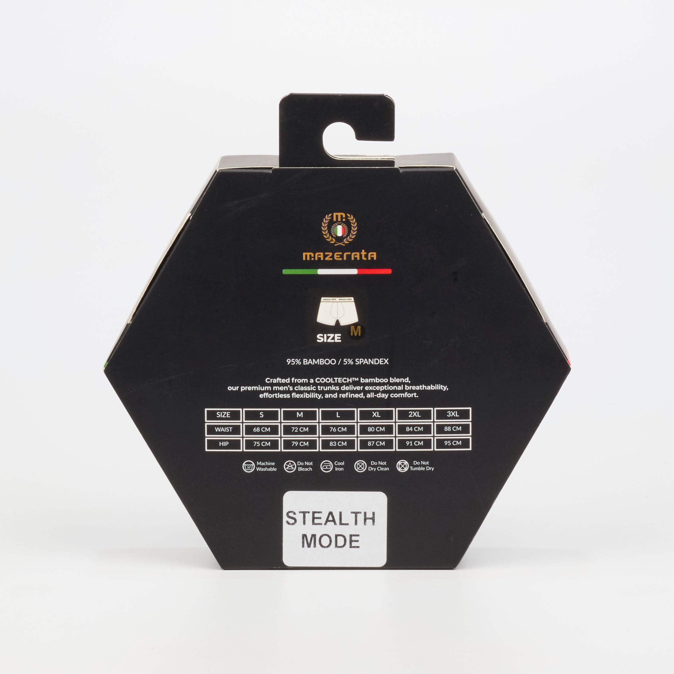Mazerata Stealth Mode 1 Mens Boxers - Black underwear Mazerata