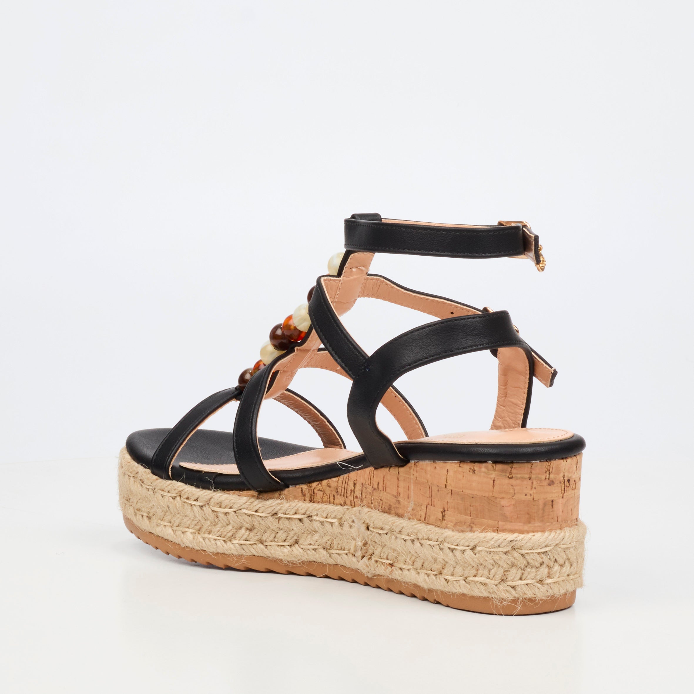 Miss Black Steffi 11 Wedge - Black