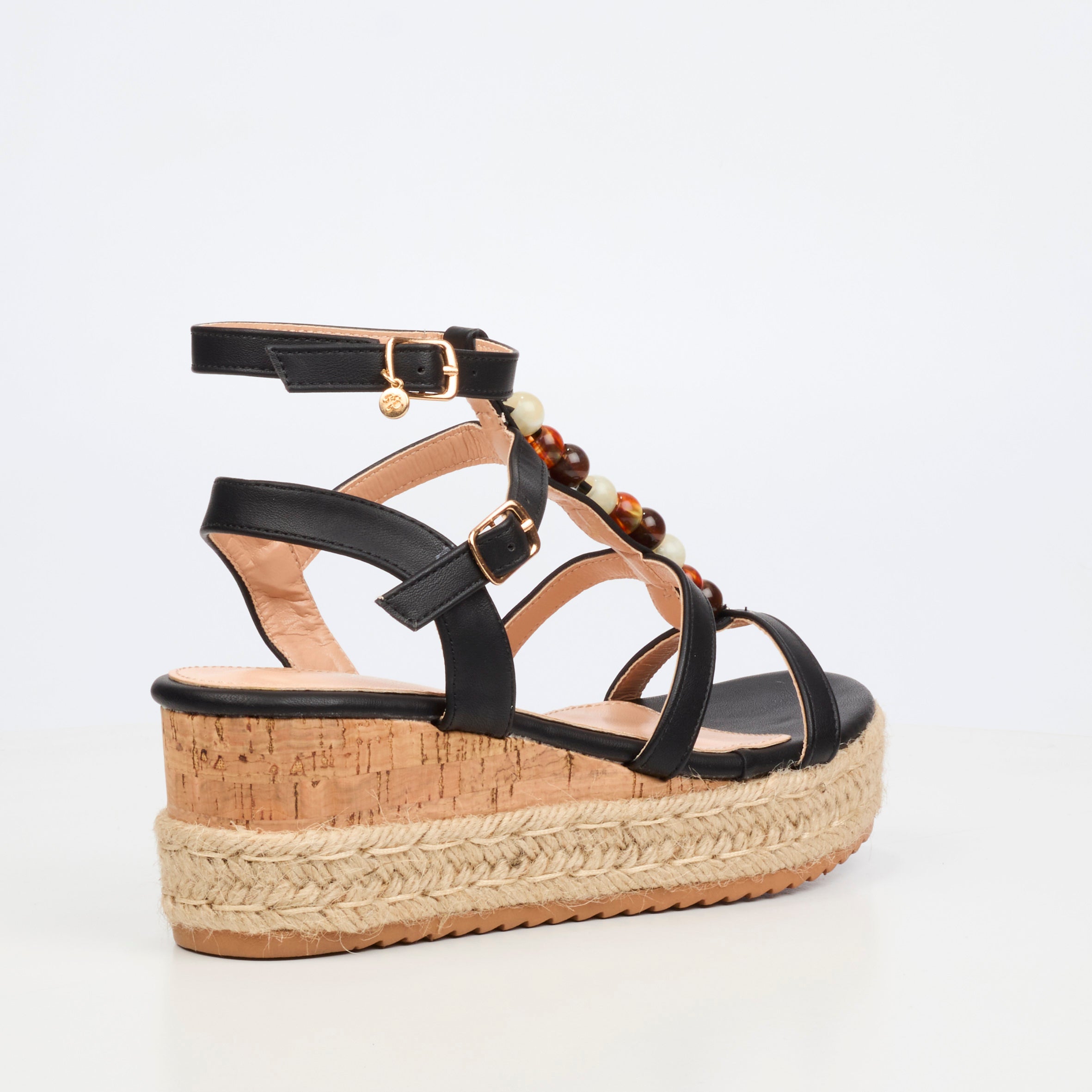 Miss Black Steffi 11 Wedge - Black