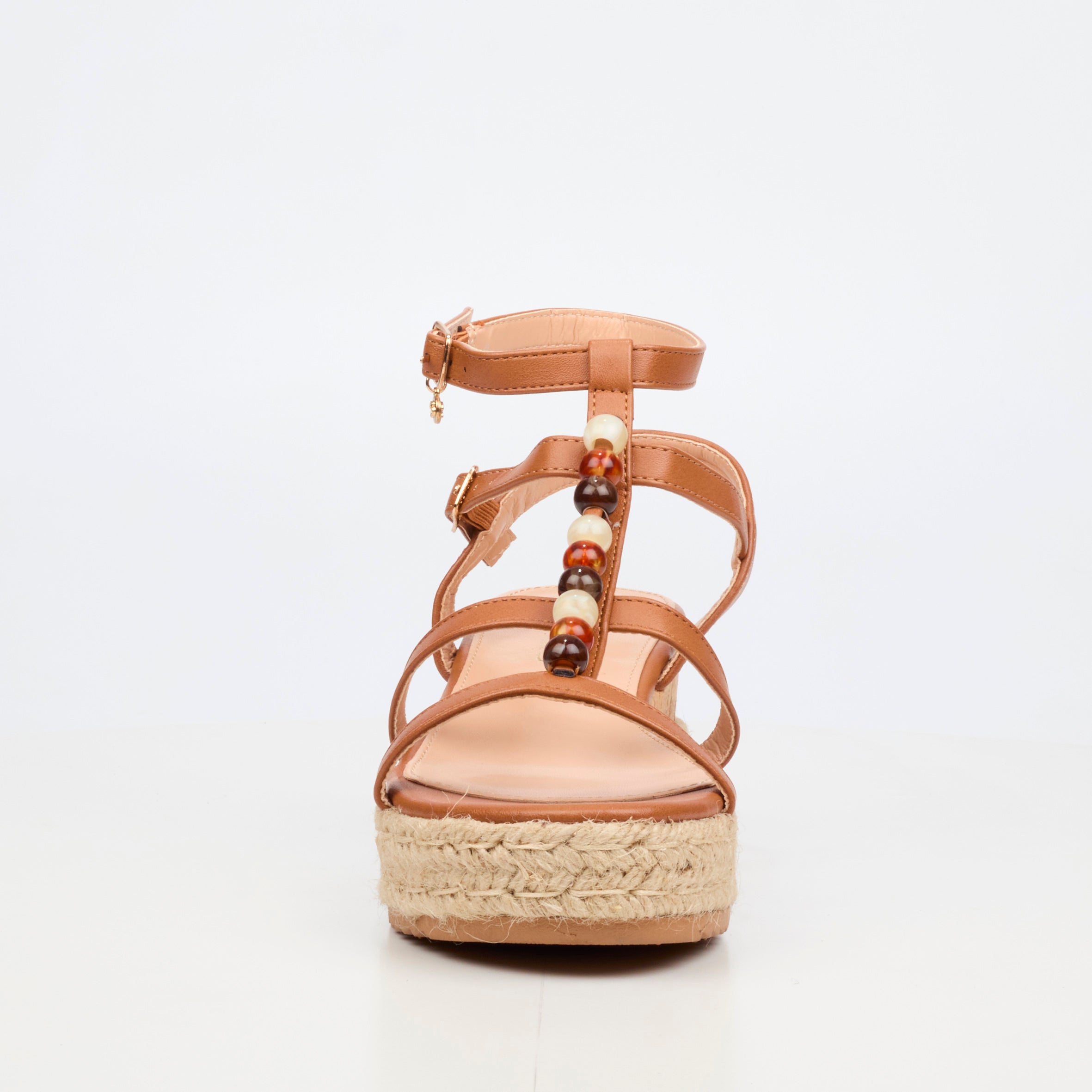 Miss Black Steffi 11 Wedge - Tan