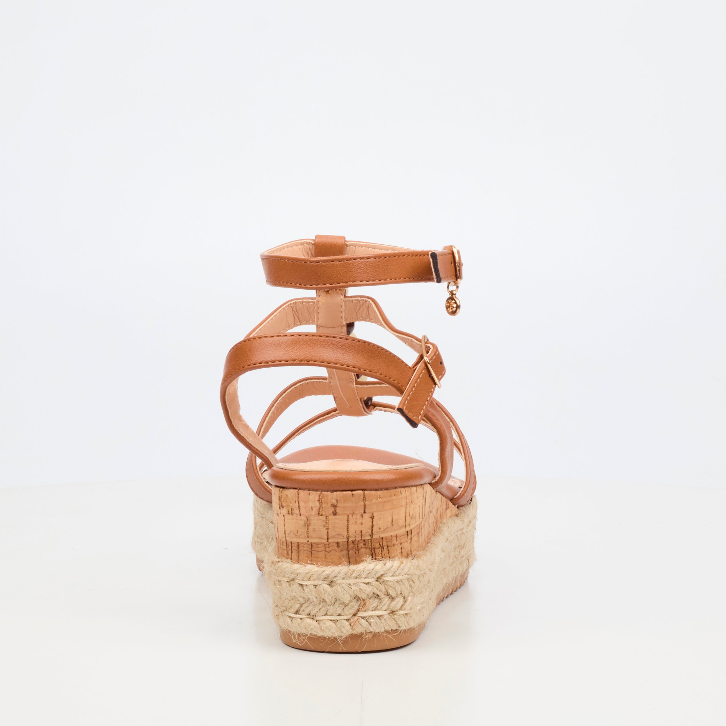 Miss Black Steffi 11 Wedge - Tan