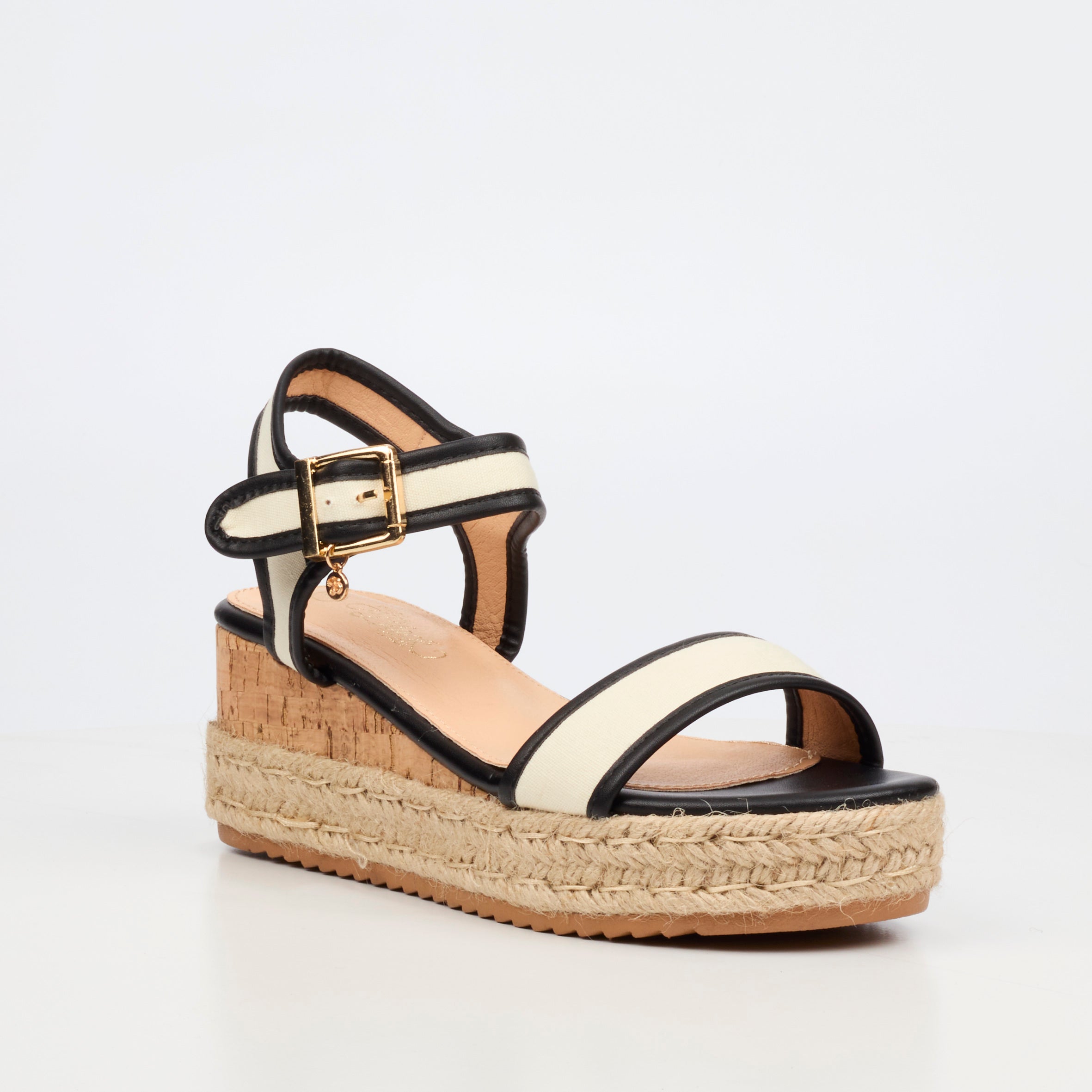 Miss Black Steffi 12 Wedge - Black