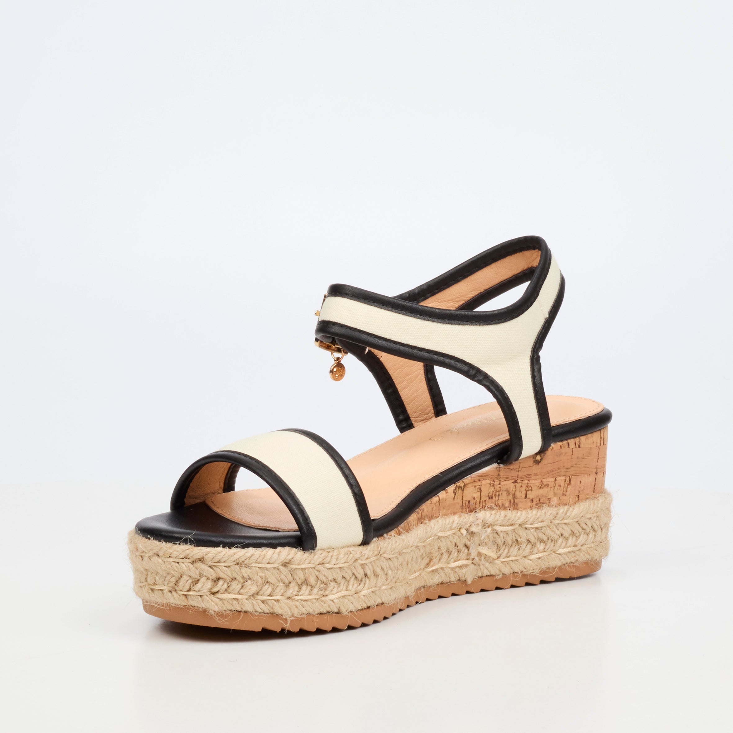 Miss Black Steffi 12 Wedge - Black