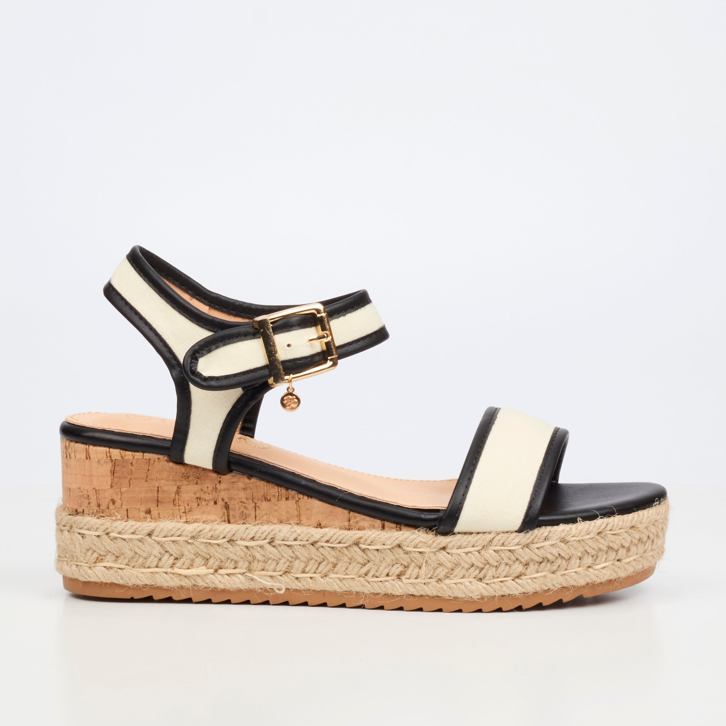 Miss Black Steffi 12 Wedge - Black
