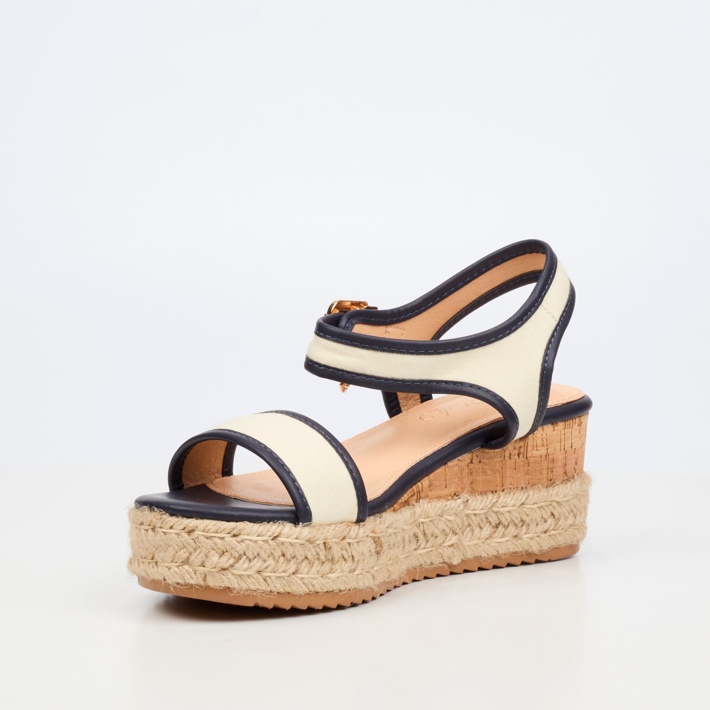 Miss Black Steffi 12 Wedge - Navy