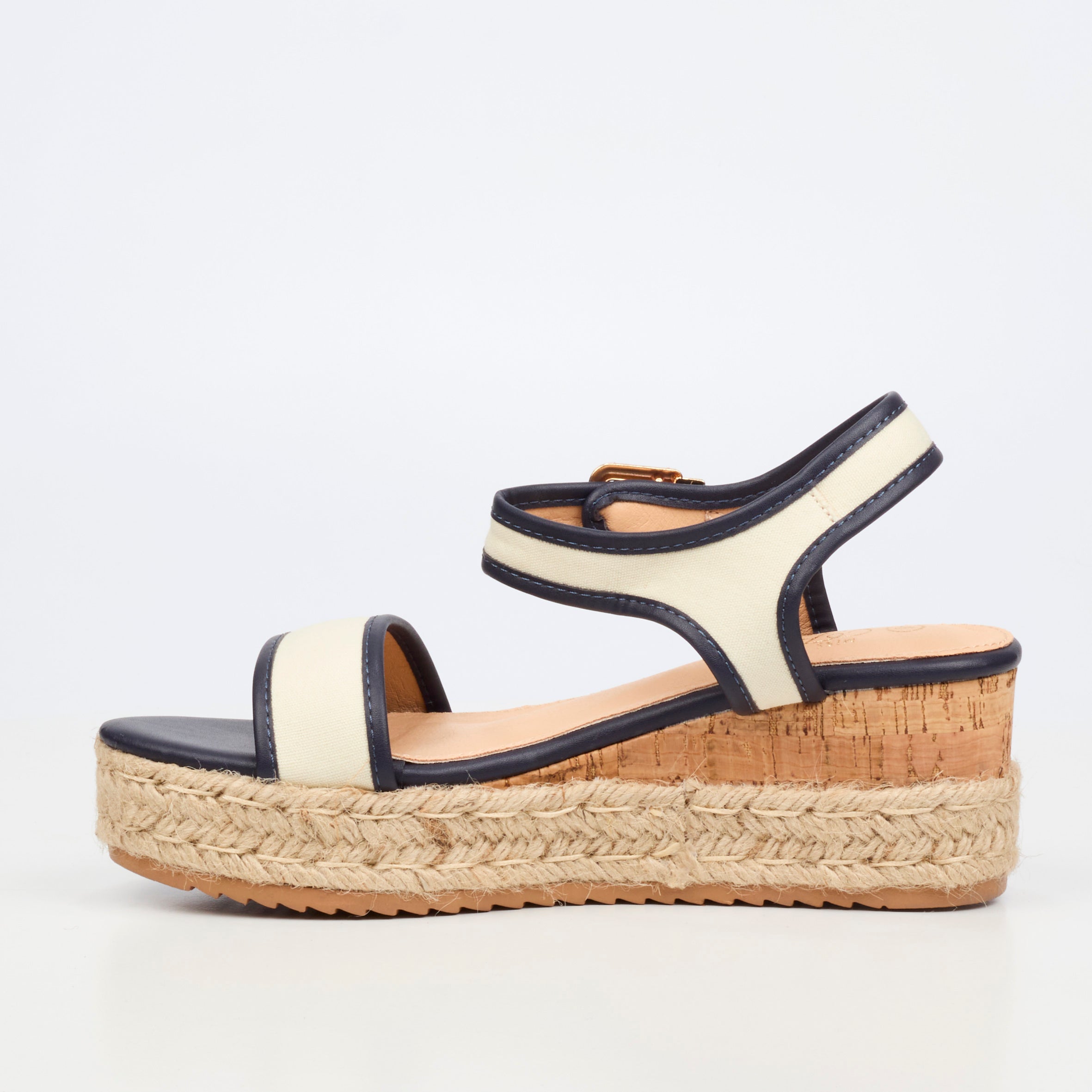 Miss Black Steffi 12 Wedge - Navy