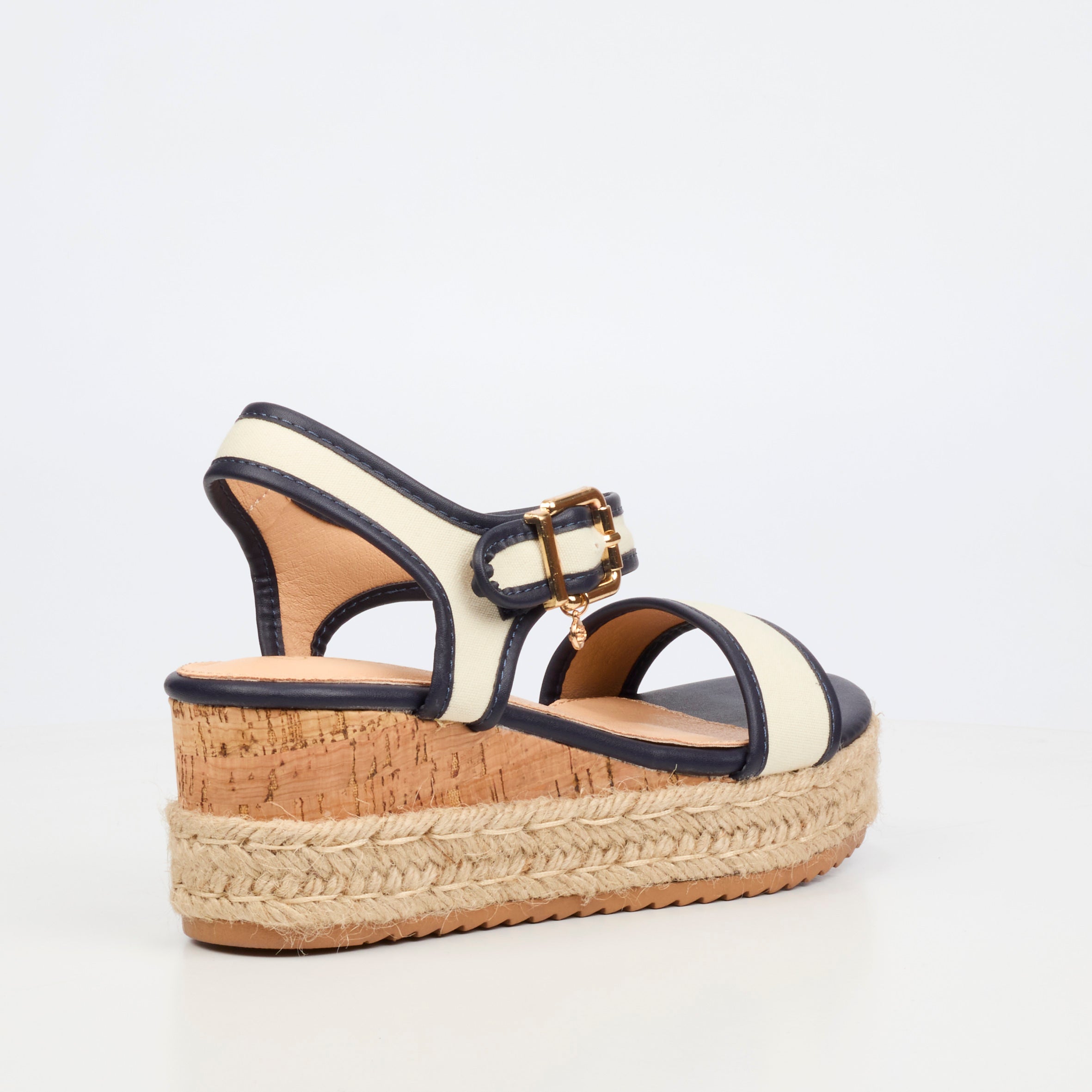 Miss Black Steffi 12 Wedge - Navy
