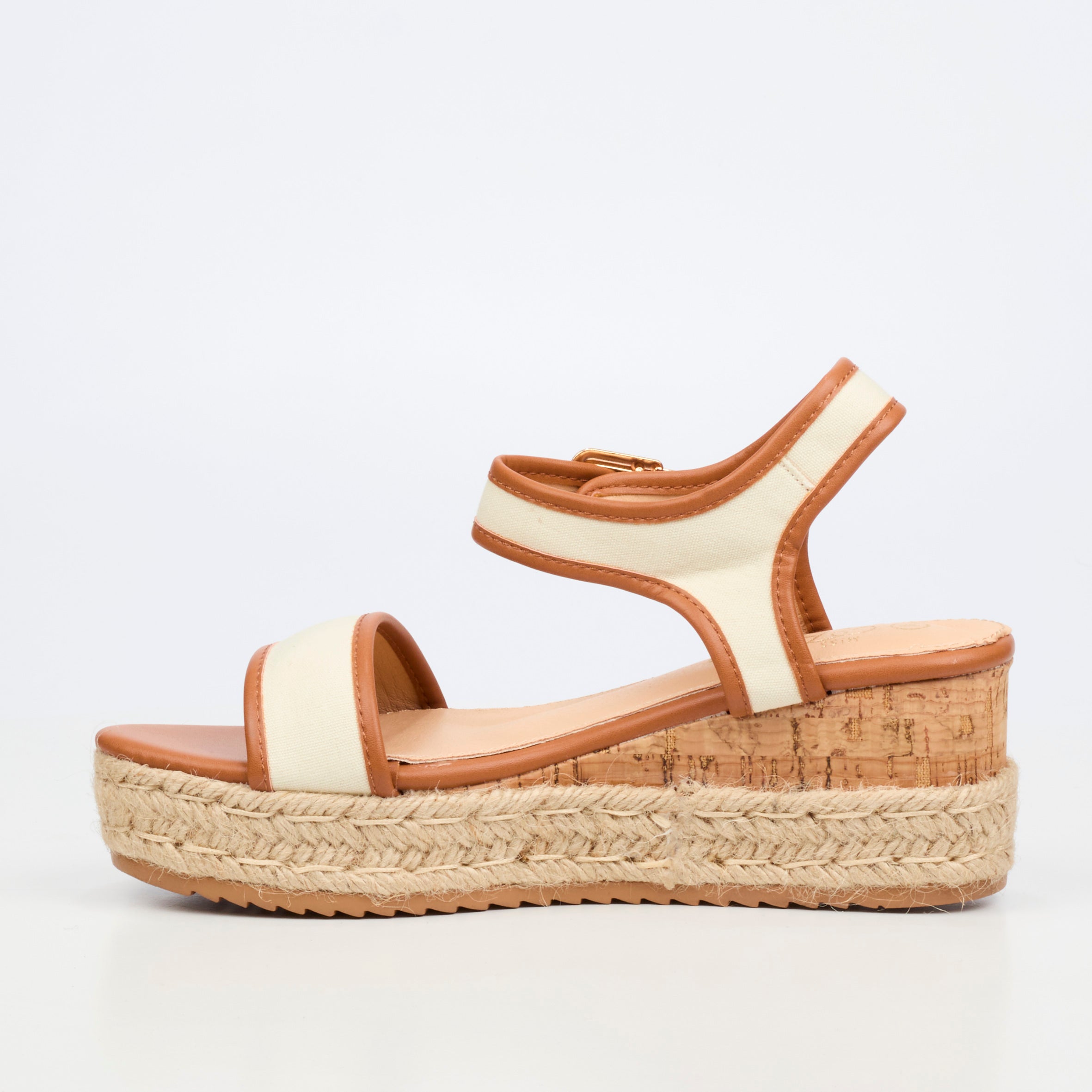 Miss Black Steffi 12 Wedge - Tan