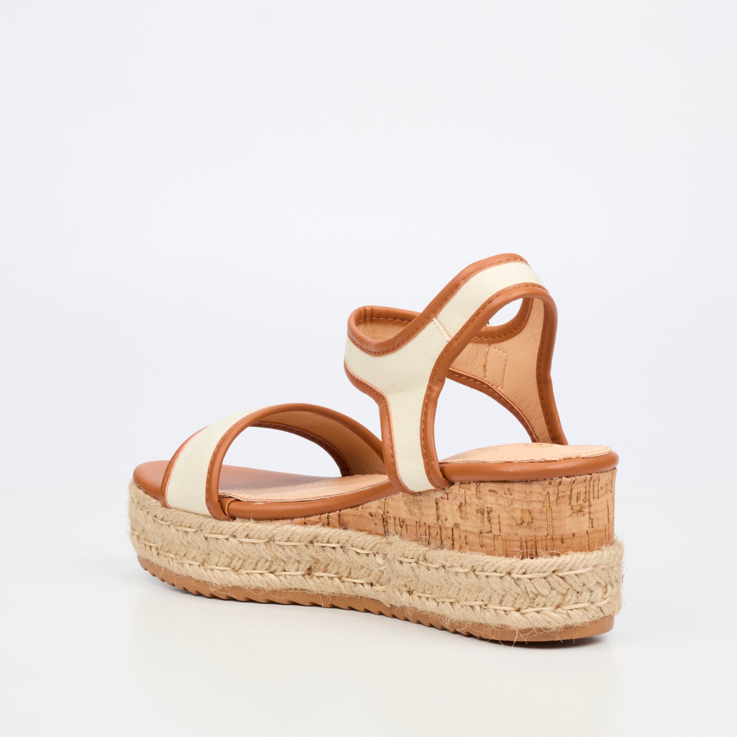 Miss Black Steffi 12 Wedge - Tan