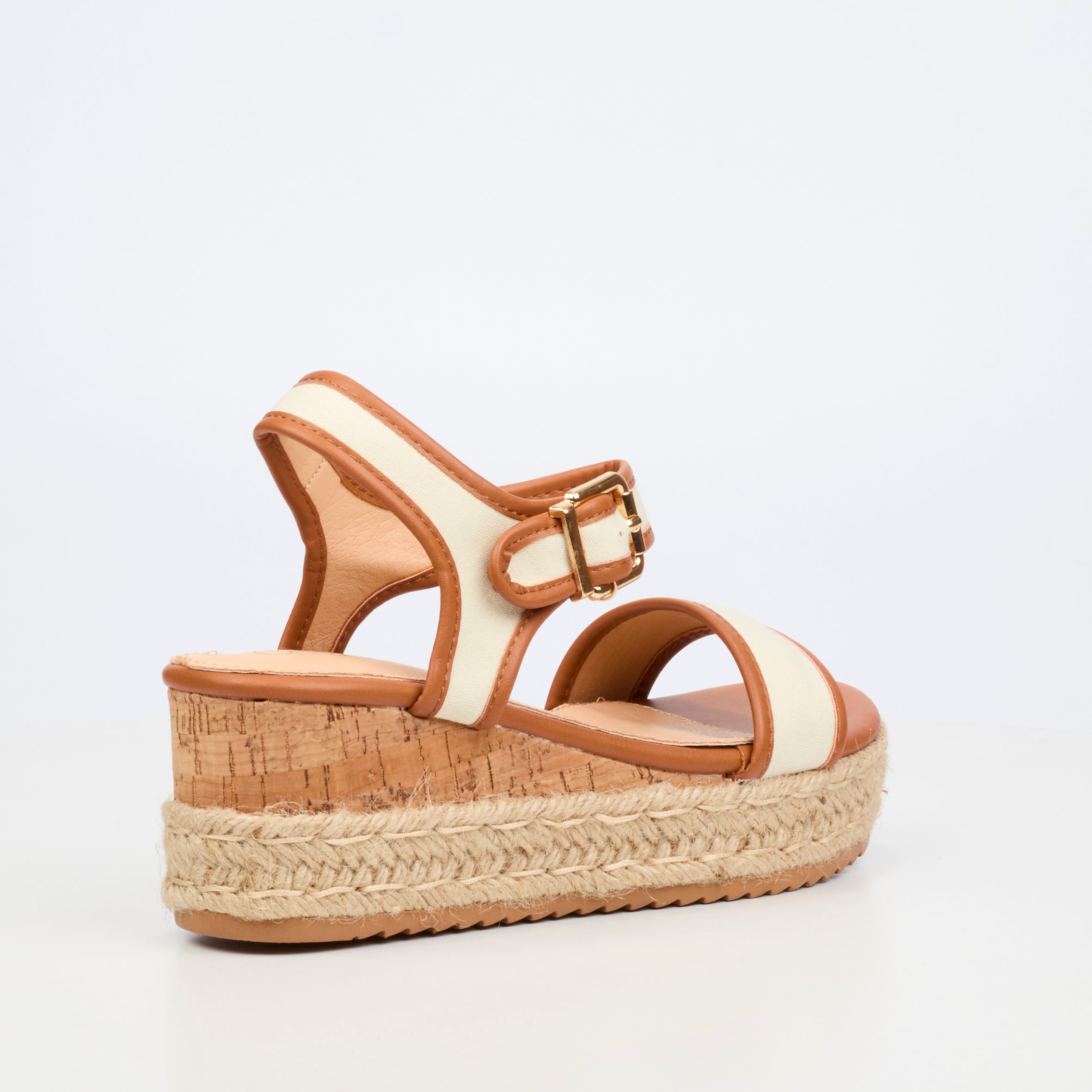 Miss Black Steffi 12 Wedge - Tan
