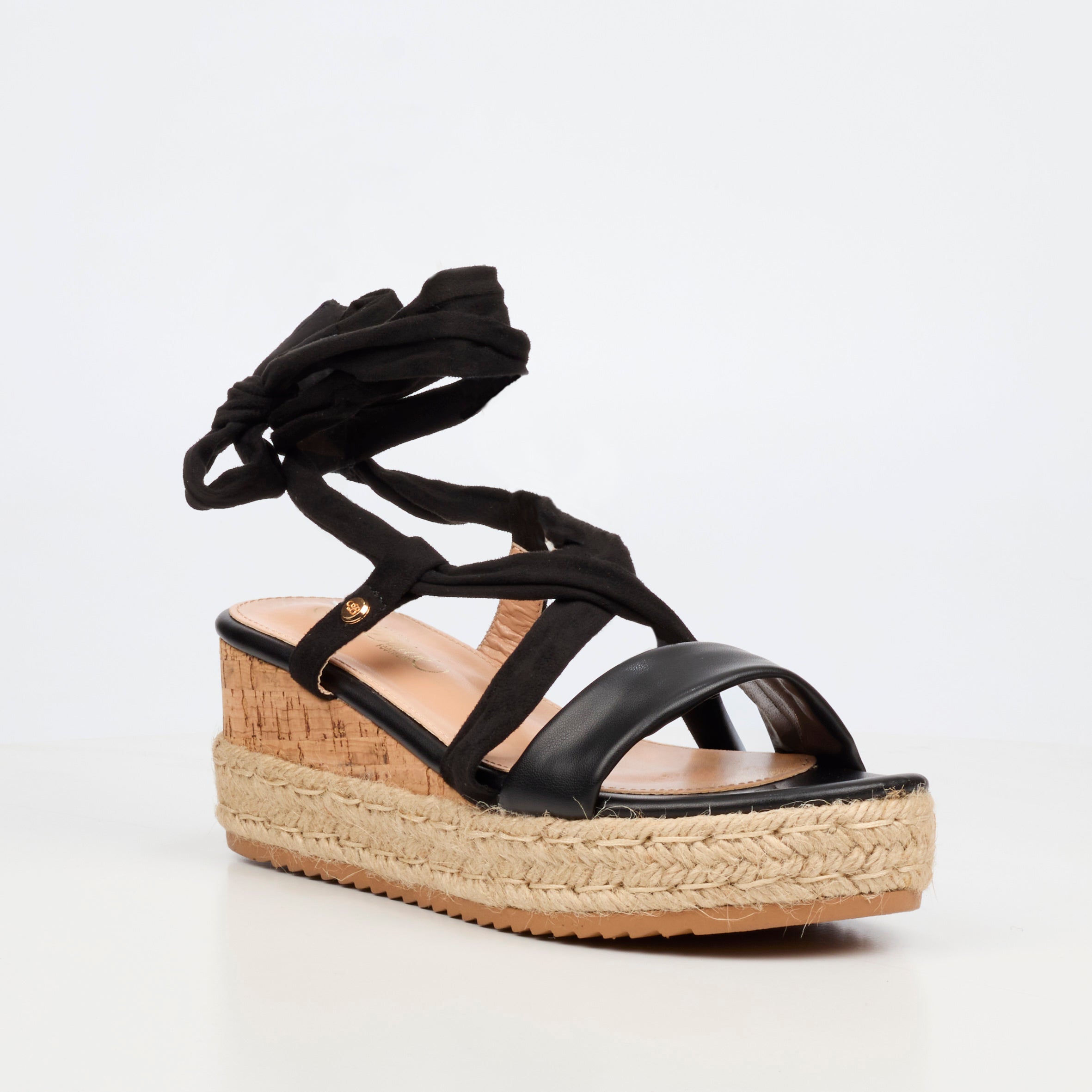 Miss Black Steffi 14 Wedge - Black