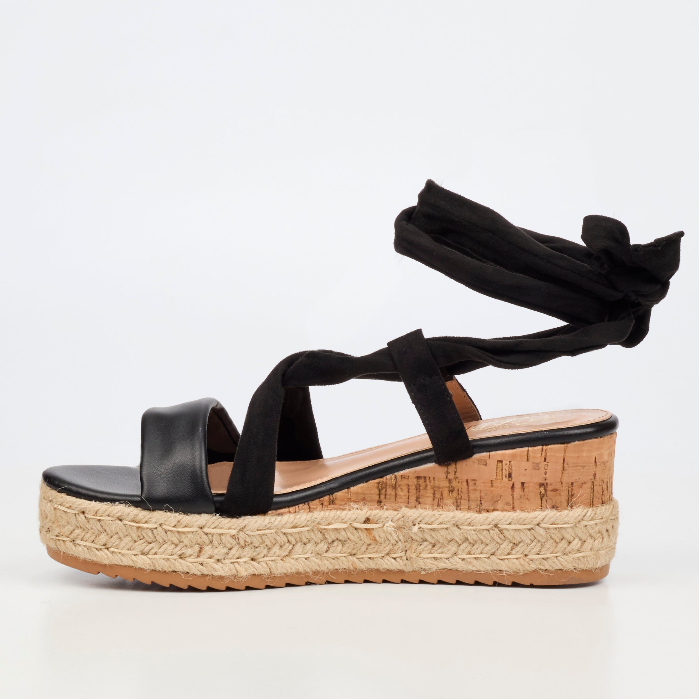 Miss Black Steffi 14 Wedge - Black
