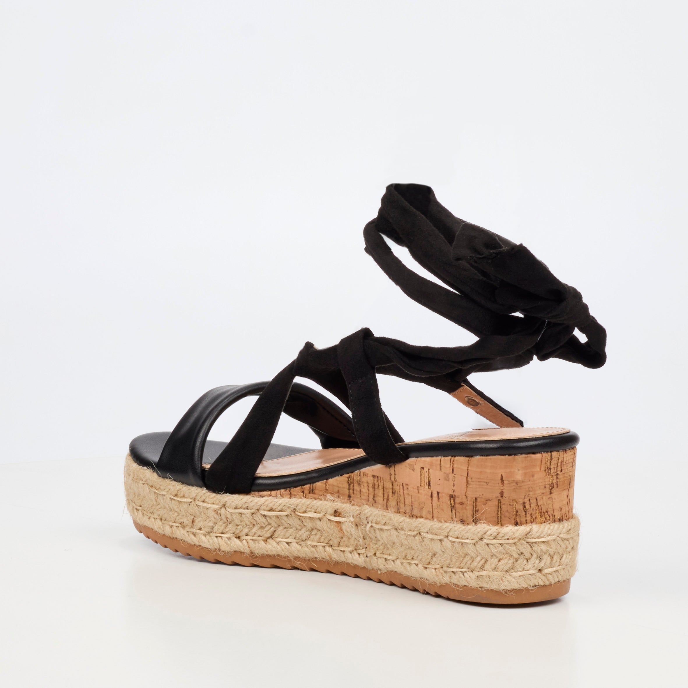 Miss Black Steffi 14 Wedge - Black