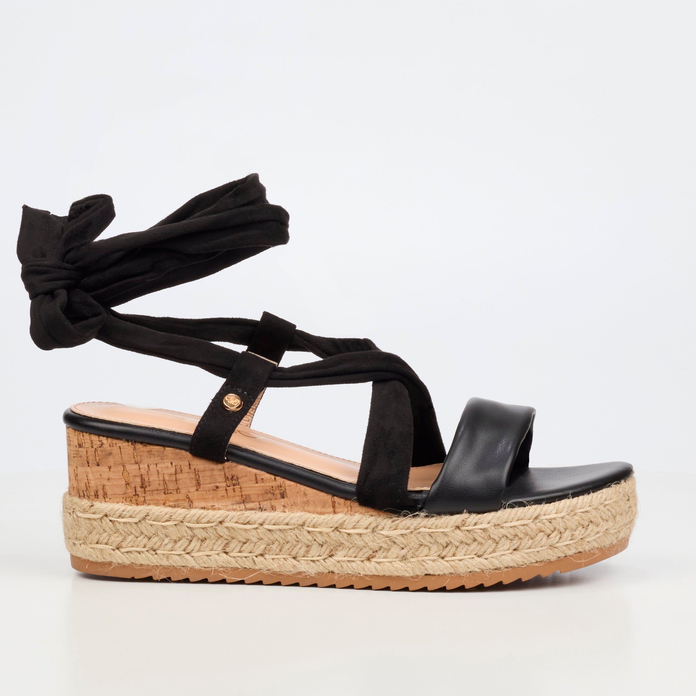 Miss Black Steffi 14 Wedge - Black