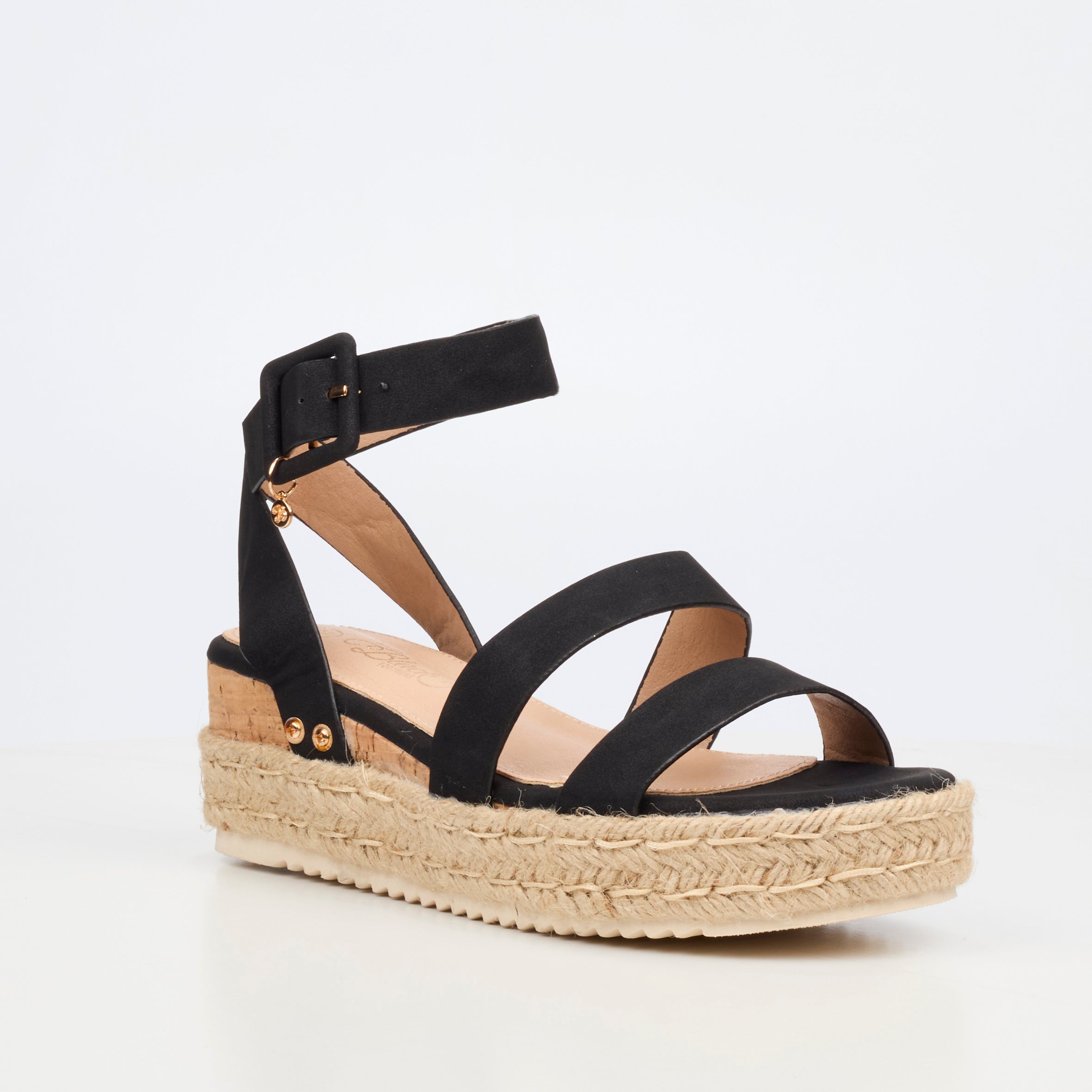 Miss Black Steffi 2 Wedge - Black