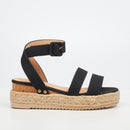 Miss Black Steffi 2 Wedge - Black footwear Miss Black