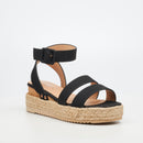 Miss Black Steffi 2 Wedge - Black footwear Miss Black