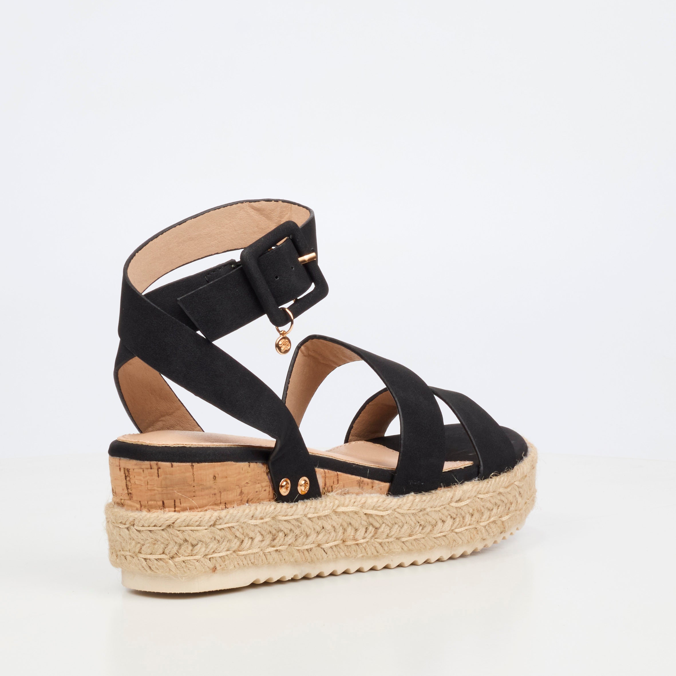 Miss Black Steffi 2 Wedge - Black