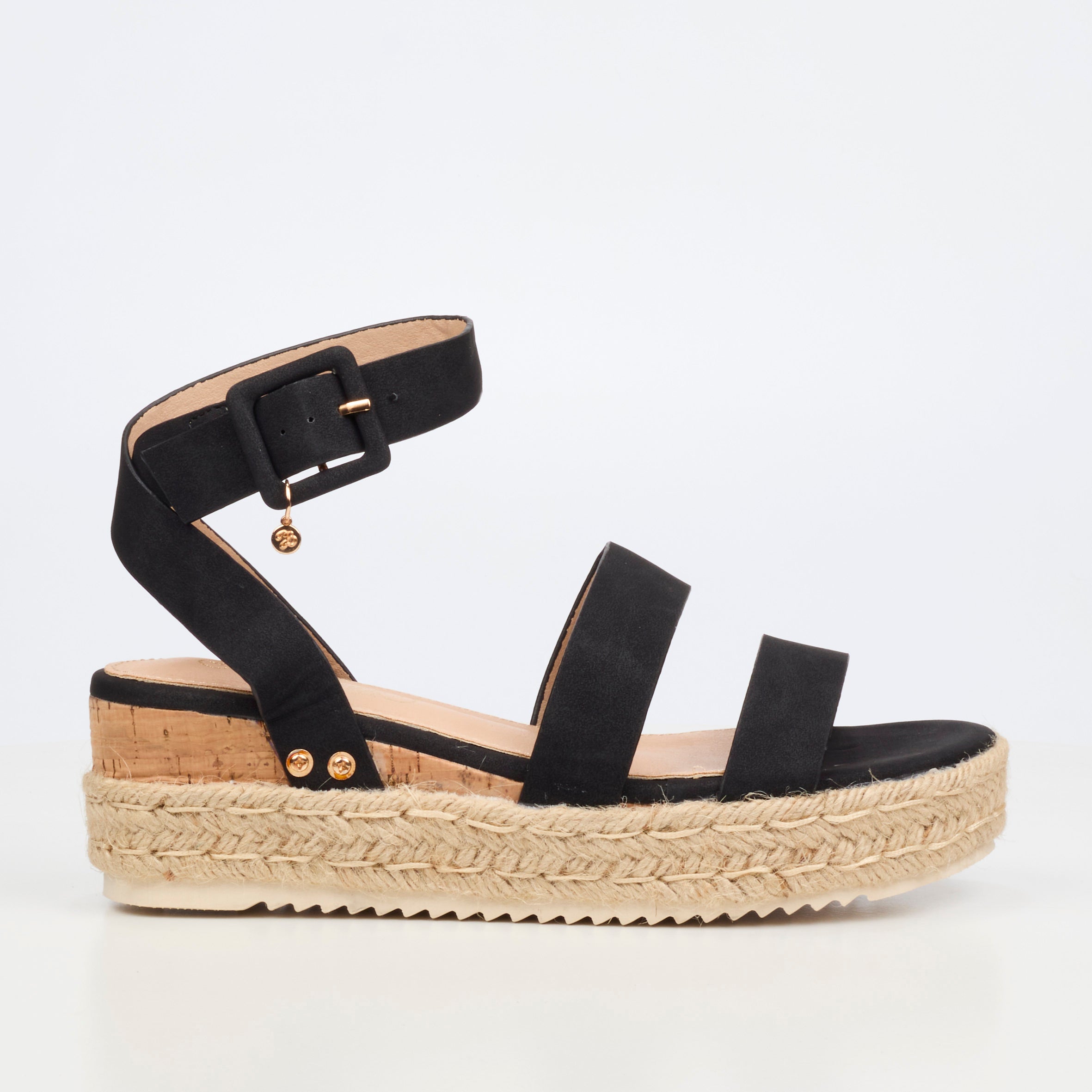Miss Black Steffi 2 Wedge - Black