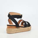 Miss Black Steffi 2 Wedge - Black footwear Miss Black