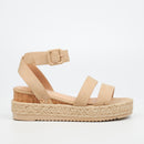 Miss Black Steffi 2 Wedge - Nude footwear Miss Black