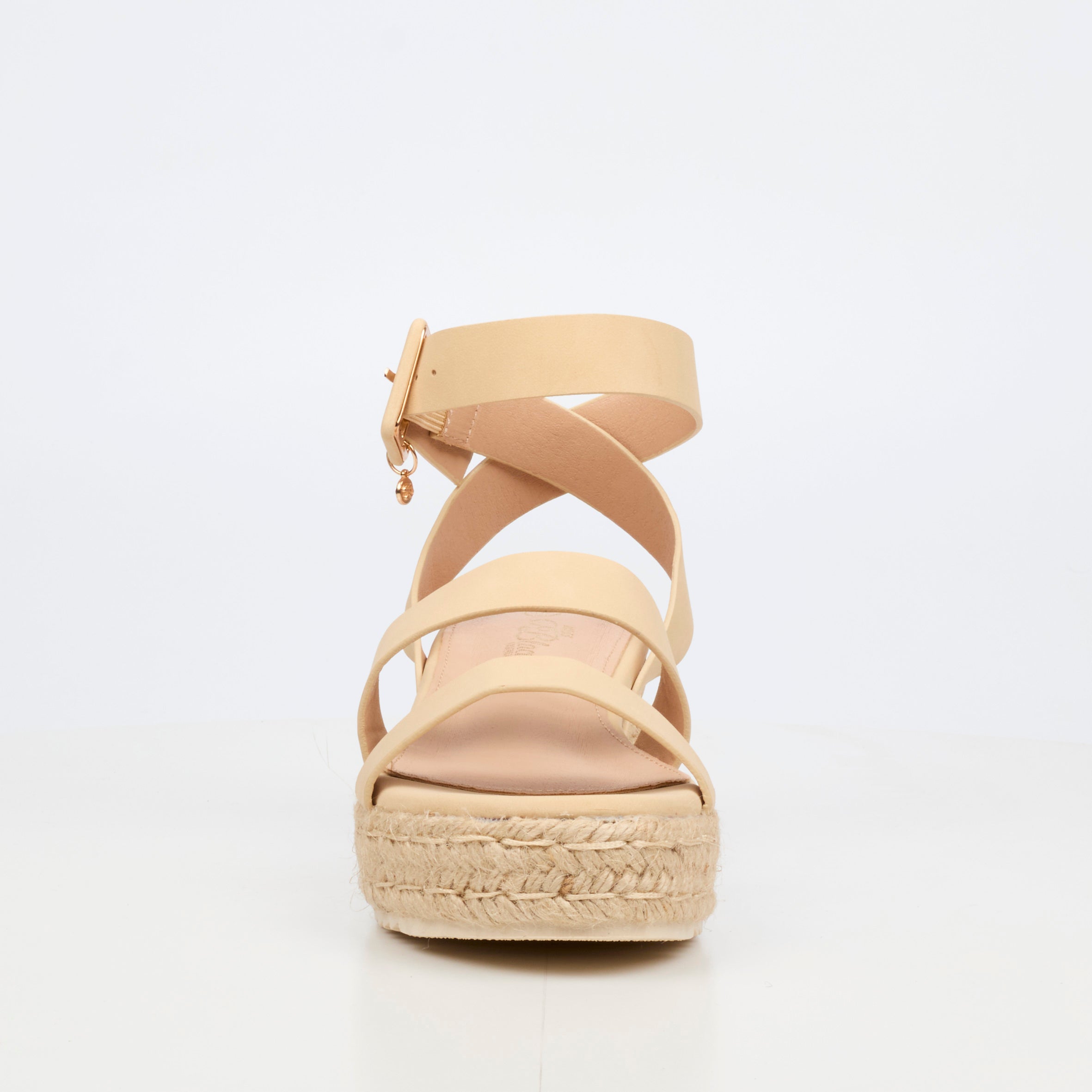 Miss Black Steffi 2 Wedge - Nude
