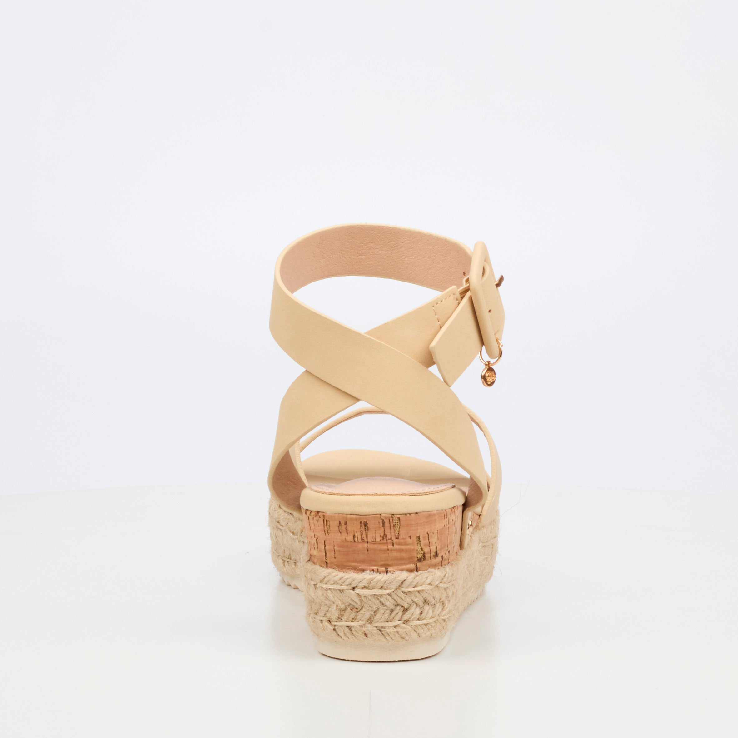 Miss Black Steffi 2 Wedge - Nude