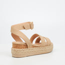 Miss Black Steffi 2 Wedge - Nude footwear Miss Black