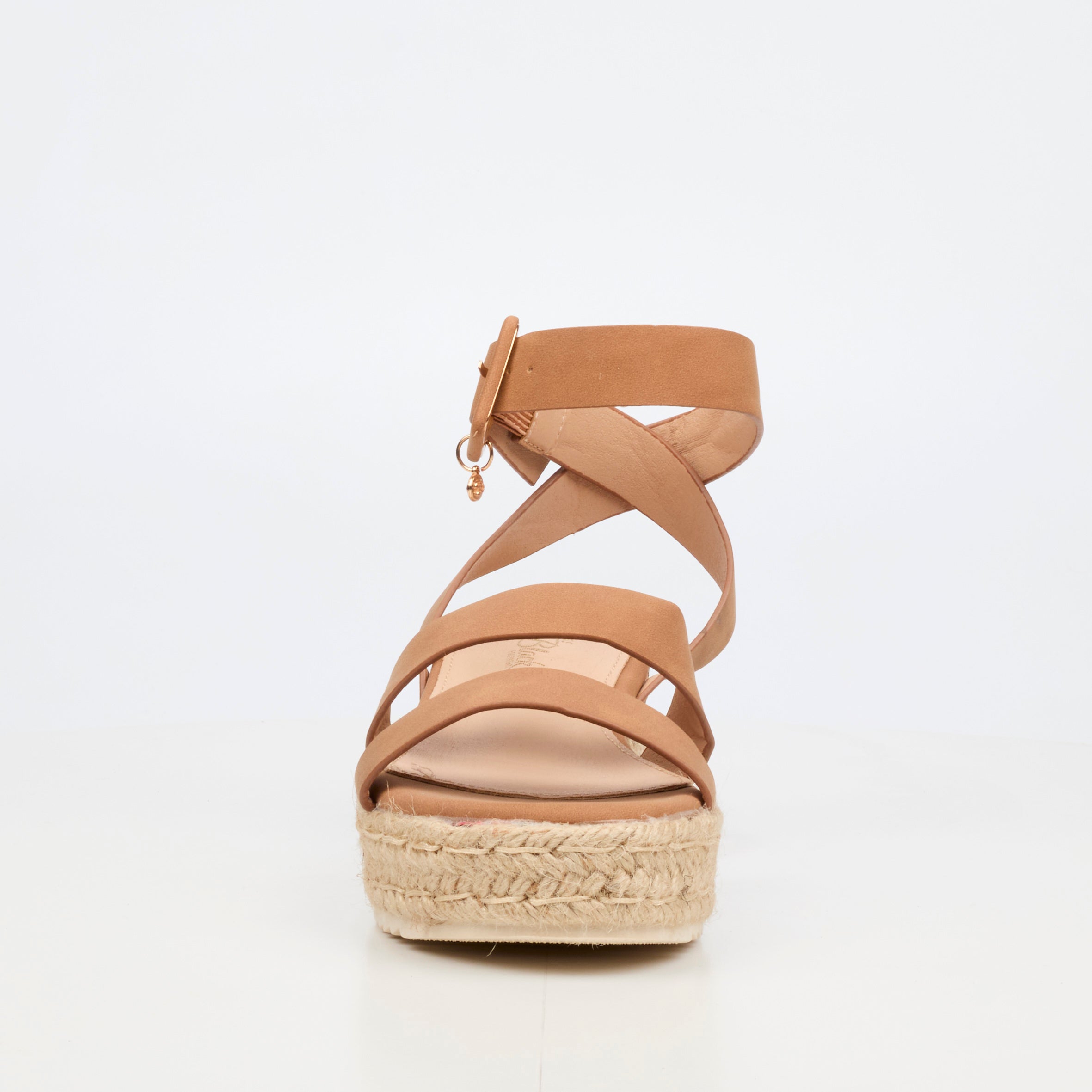 Miss Black Steffi 2 Wedge - Tan