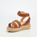 Miss Black Steffi 2 Wedge - Tan footwear Miss Black