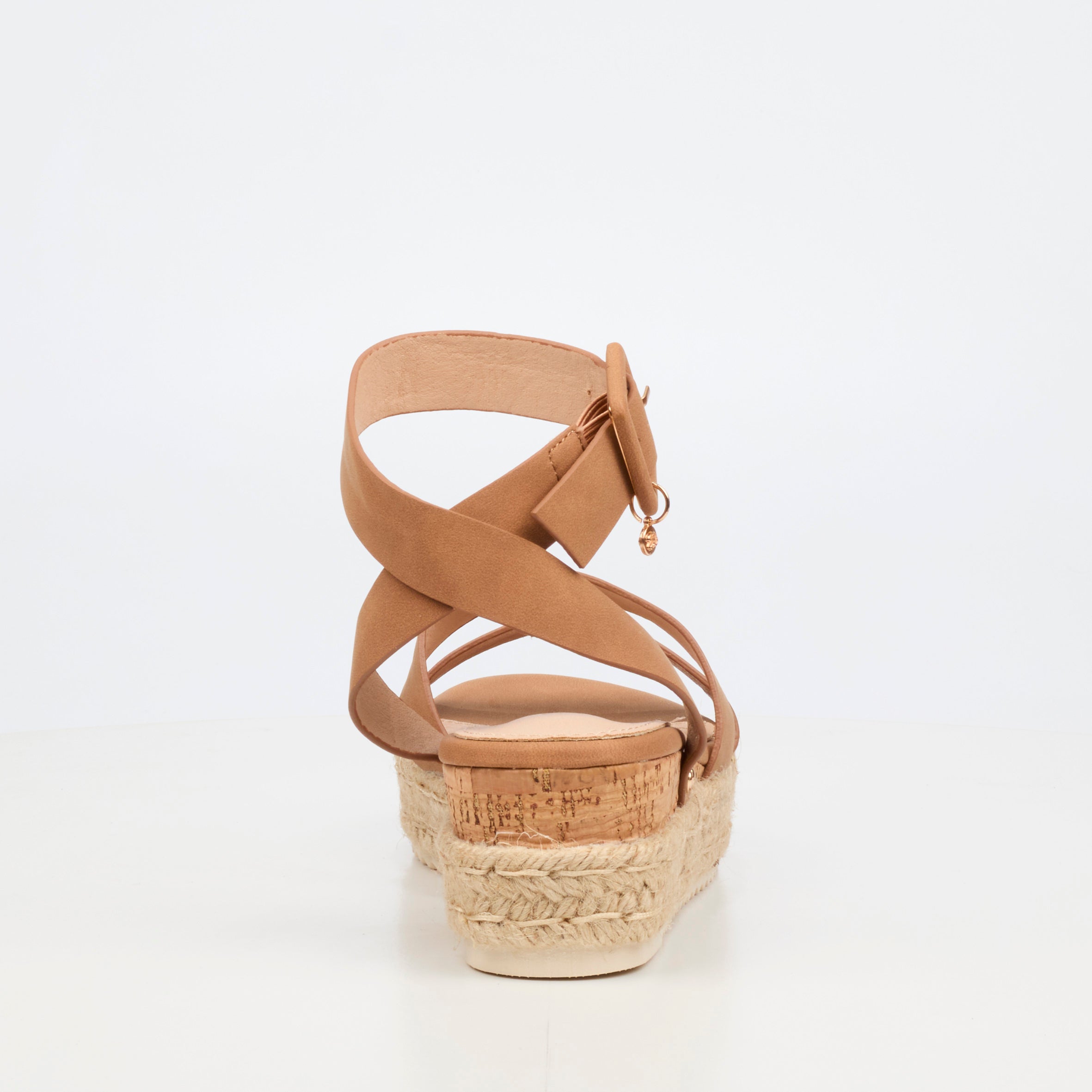Miss Black Steffi 2 Wedge - Tan