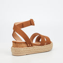 Miss Black Steffi 2 Wedge - Tan footwear Miss Black