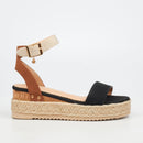 Miss Black Steffi 3 Wedge - Black