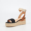 Miss Black Steffi 3 Wedge - Black