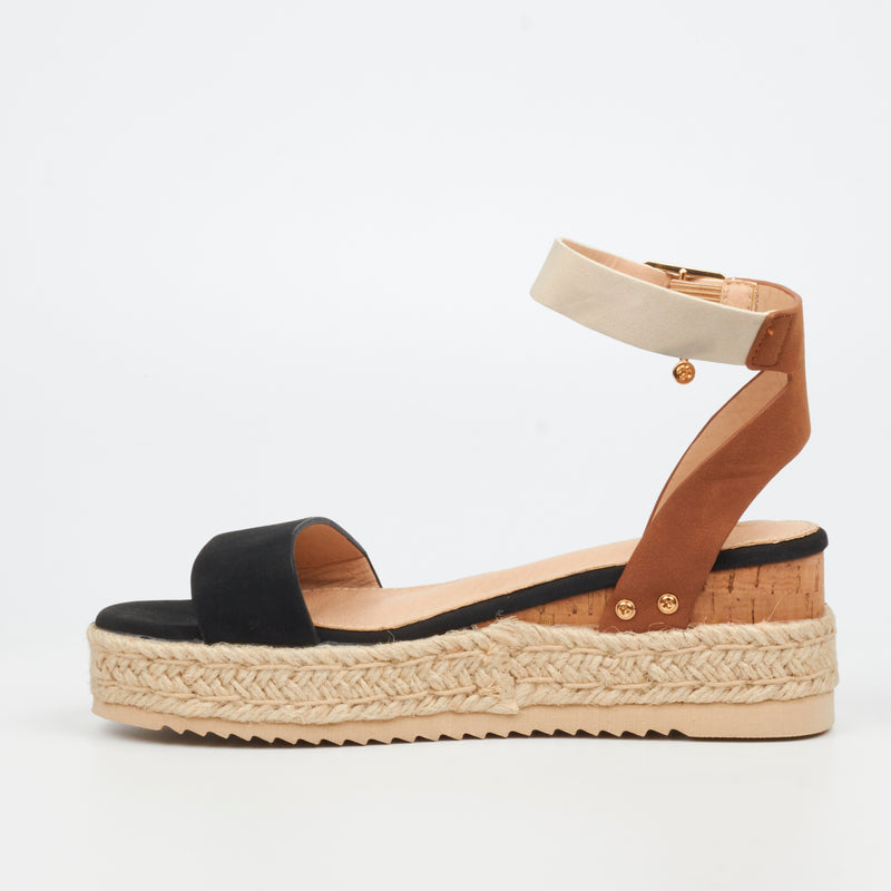 Miss Black Steffi 3 Wedge - Black