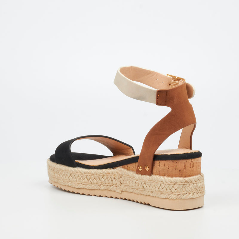 Miss Black Steffi 3 Wedge - Black