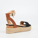 Miss Black Steffi 3 Wedge - Black