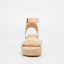 Miss Black Steffi 3 Wedge - Nude
