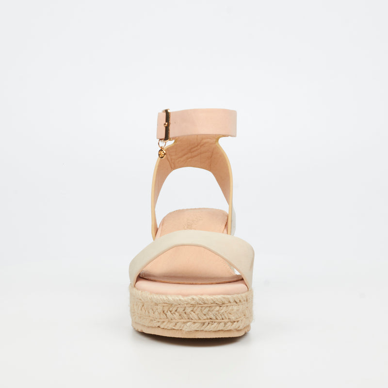 Miss Black Steffi 3 Wedge - Nude