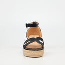 Miss Black Steffi 4 Wedge - Black