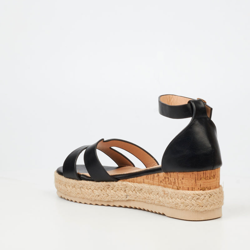 Miss Black Steffi 4 Wedge - Black